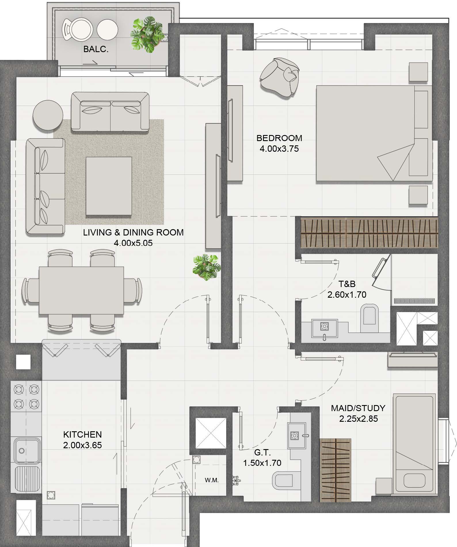 Unit 309 layout