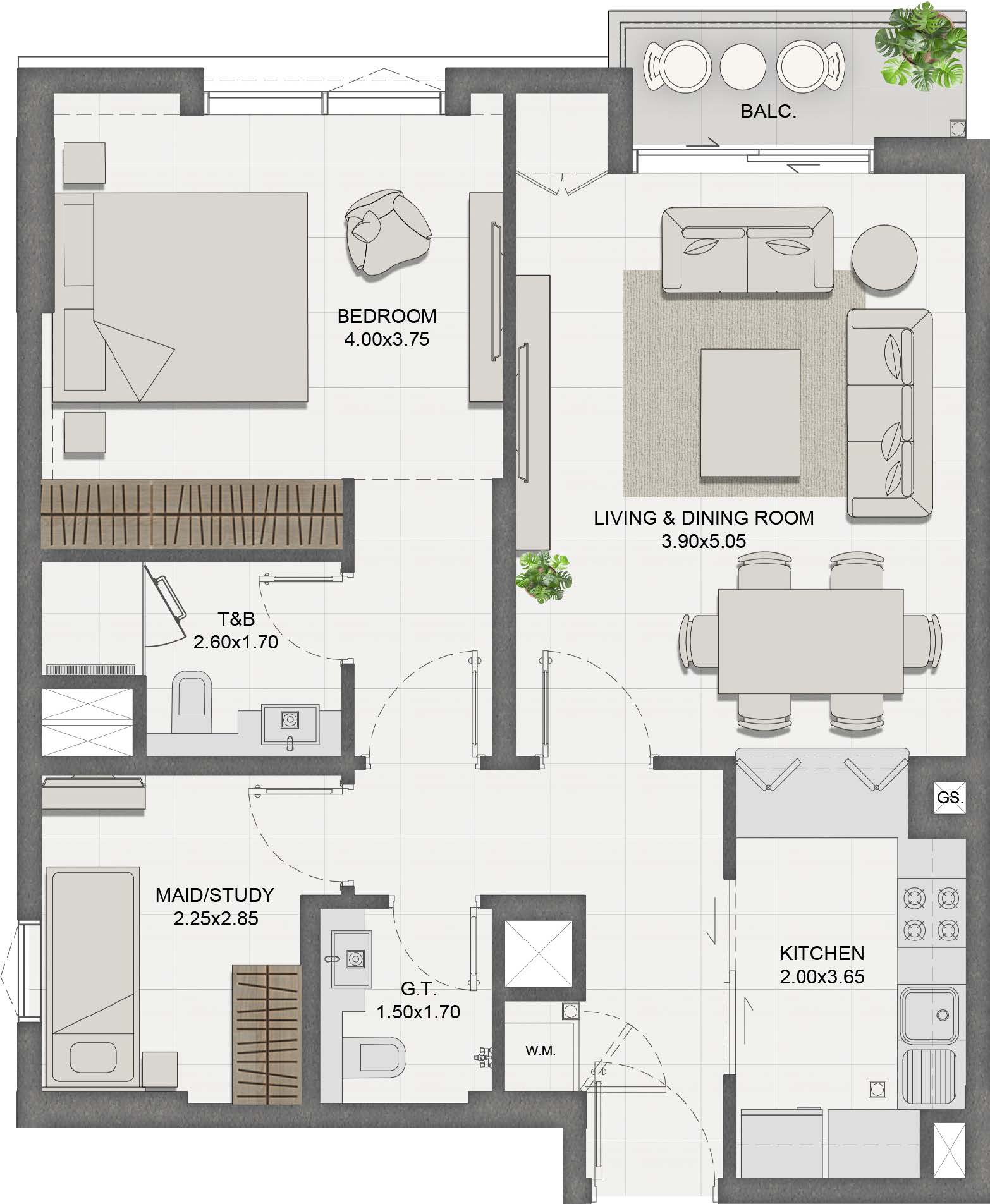 Unit 401 layout