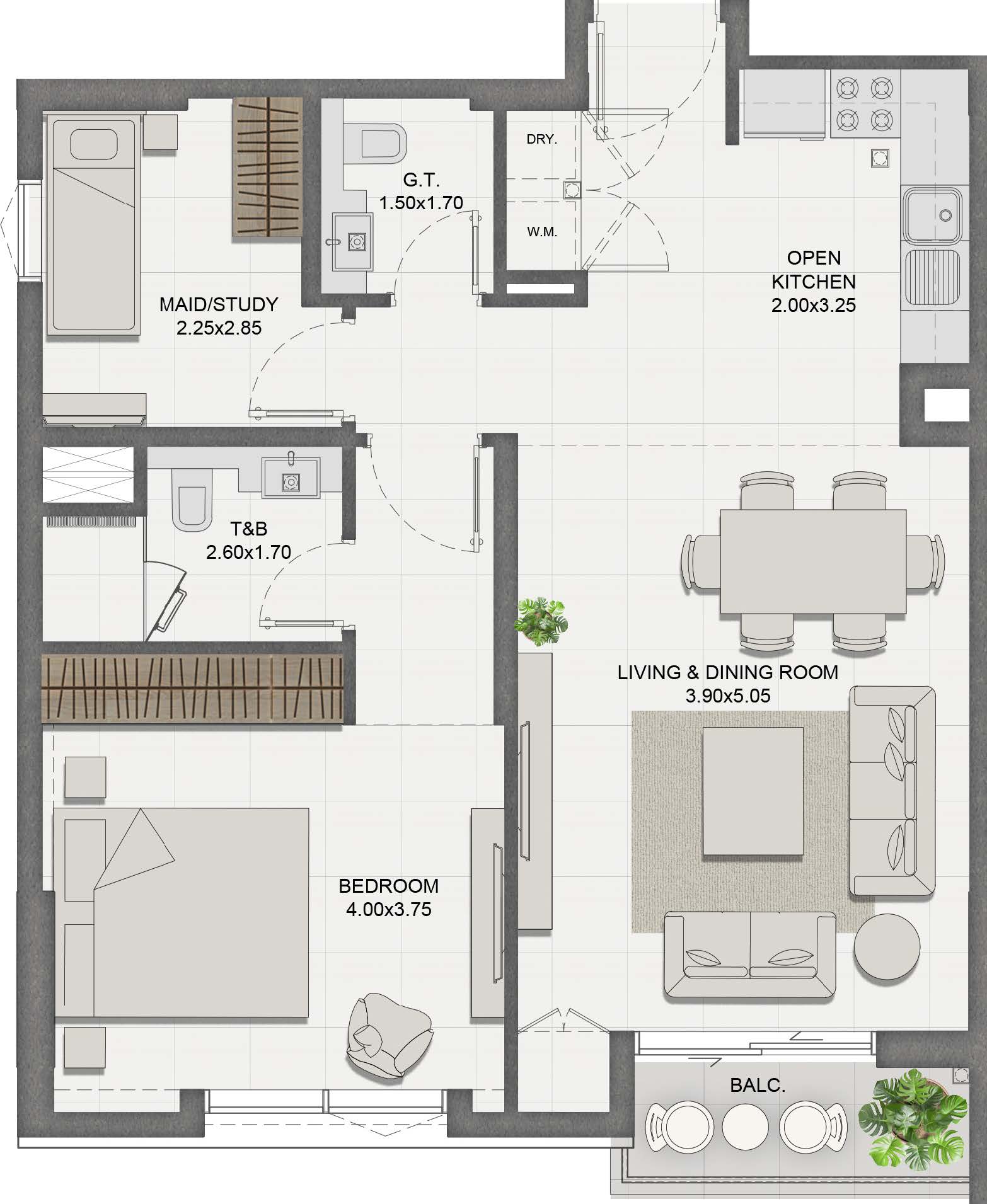 Unit 402 layout