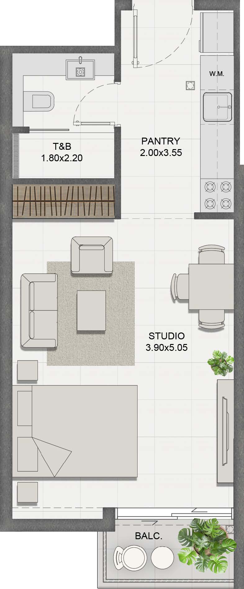 Unit 406 layout