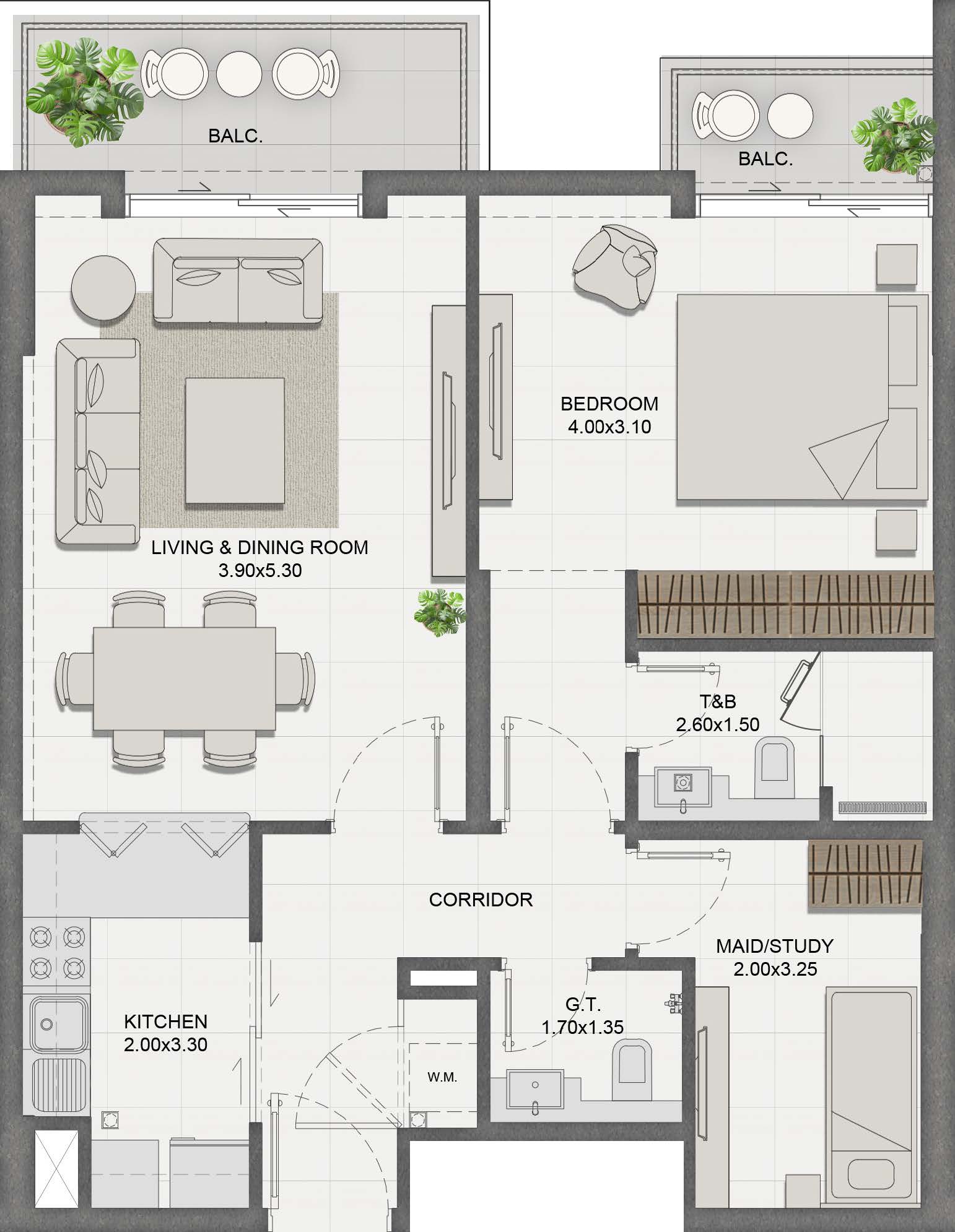 Unit 503 layout