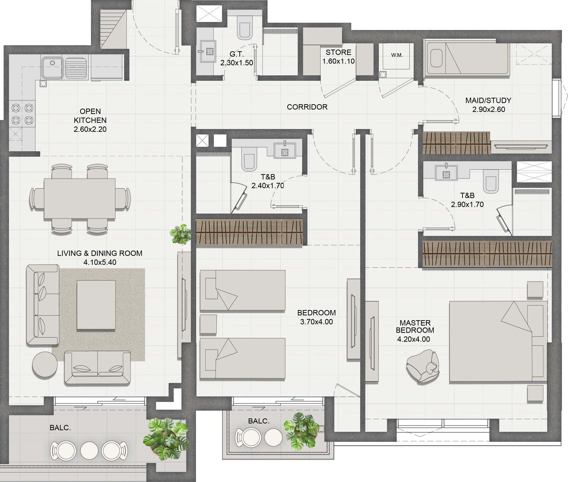 Unit 506 layout