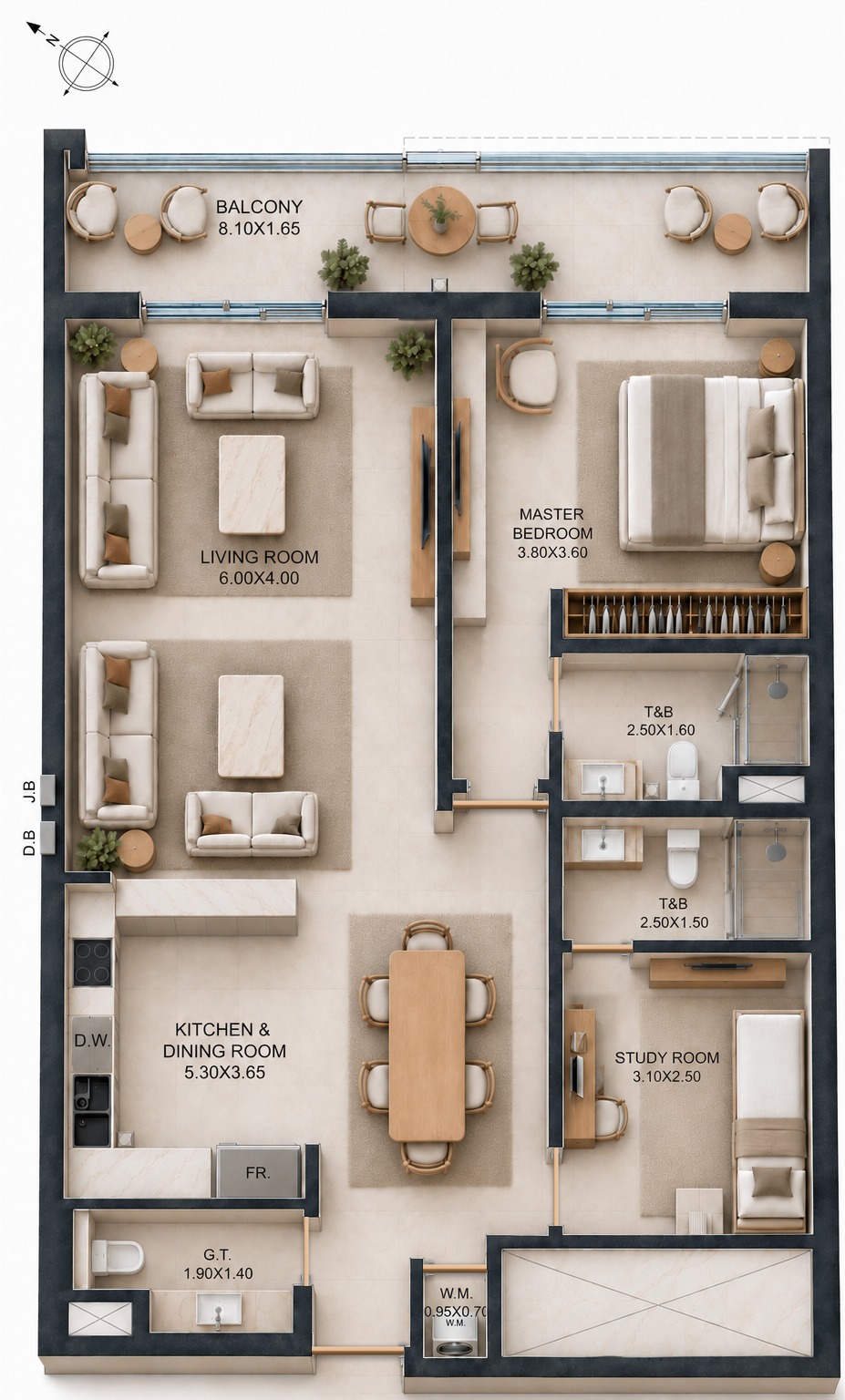 Unit 103 layout