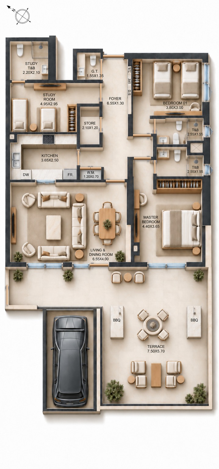 Unit 106 layout