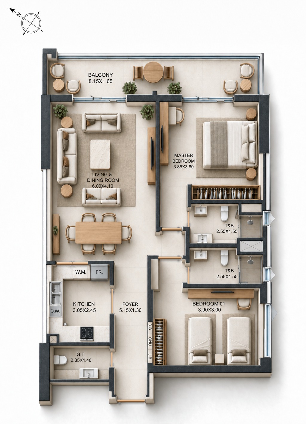 Unit 309 layout