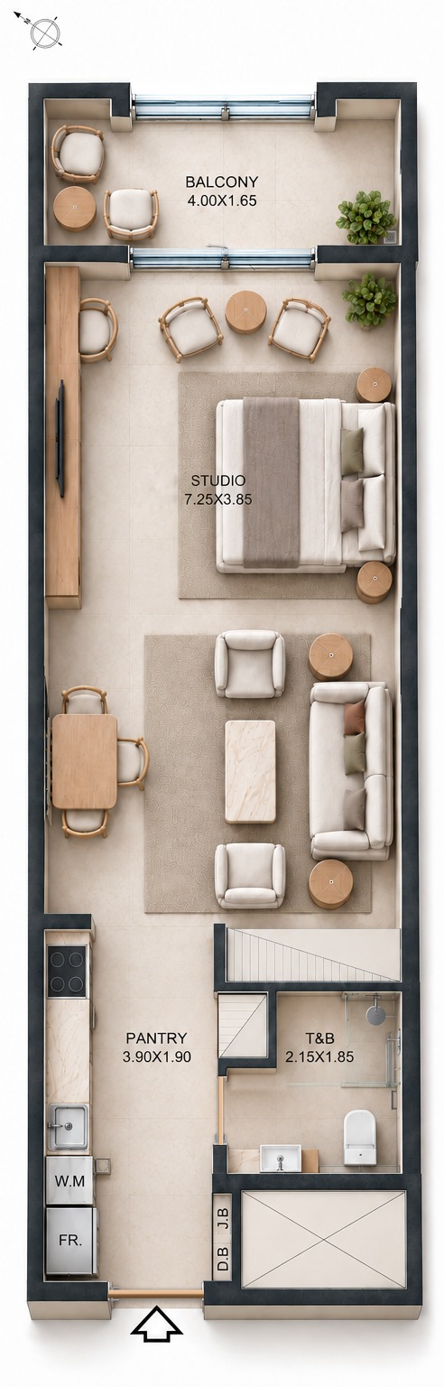 Unit 403 layout