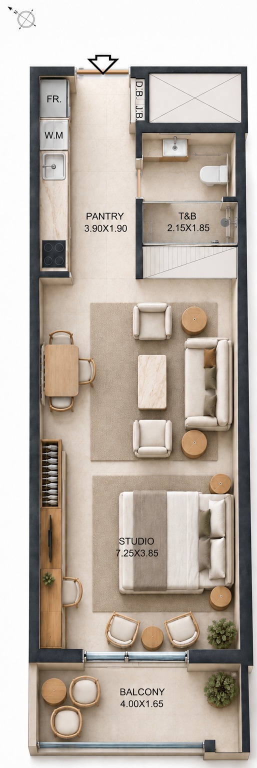 Unit 404 layout